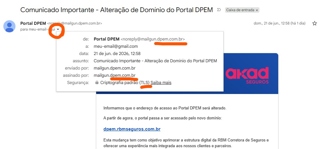 Como visualizar o endereço completo do remetente no Gmail
